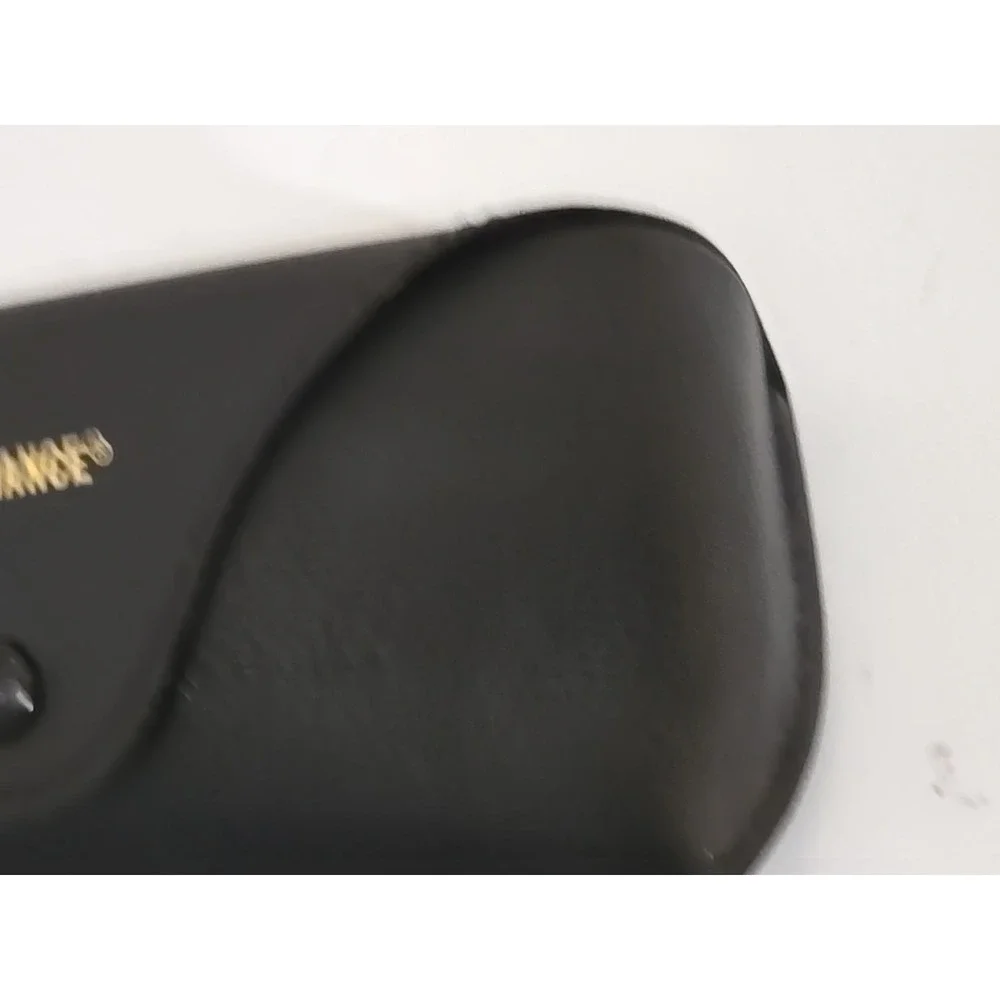 Ray-Ban Chromance Sunglasses Case Only Black Faux‎ Leather Semi Soft Authentic